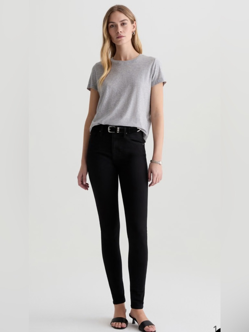 NWOT AG The Farrah Black Skinny Jeans Size - 27R